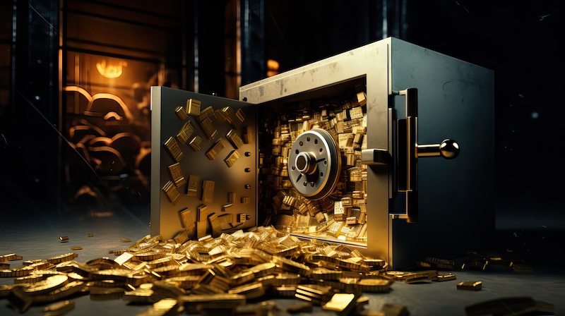 valuables in a home safe